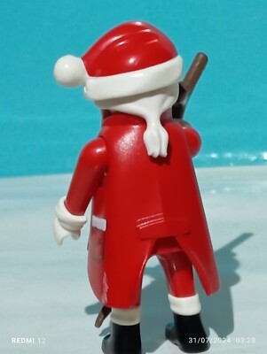 PLAYMOBIL FIGURA PAPA NOEL SANTA CLAUS TRINEO RENOS TALLER DUENDES