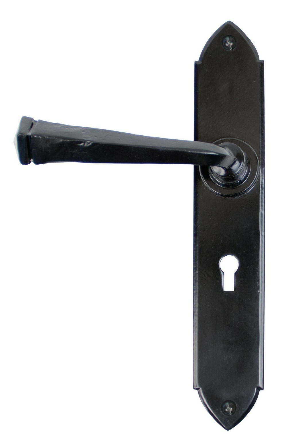 From The Anvil 33276 Black Gothic Door Lever Lock Set