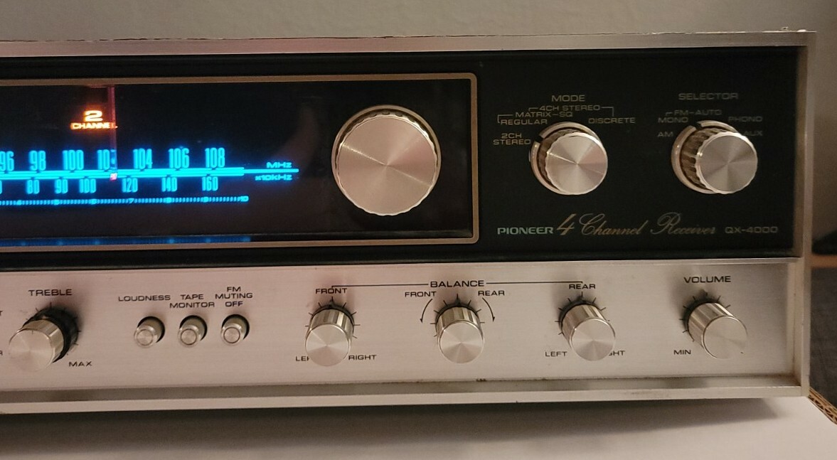 ★PIONEER 4CHANNEL STEREO RECEIVER F-100 Pioneer 4 Channel Stereo AM/FM QX- 4000 Quad Receiver | eBay
