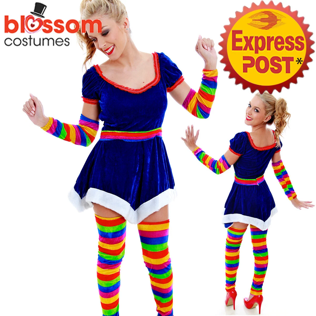 Little girl clearance rainbow brite costume