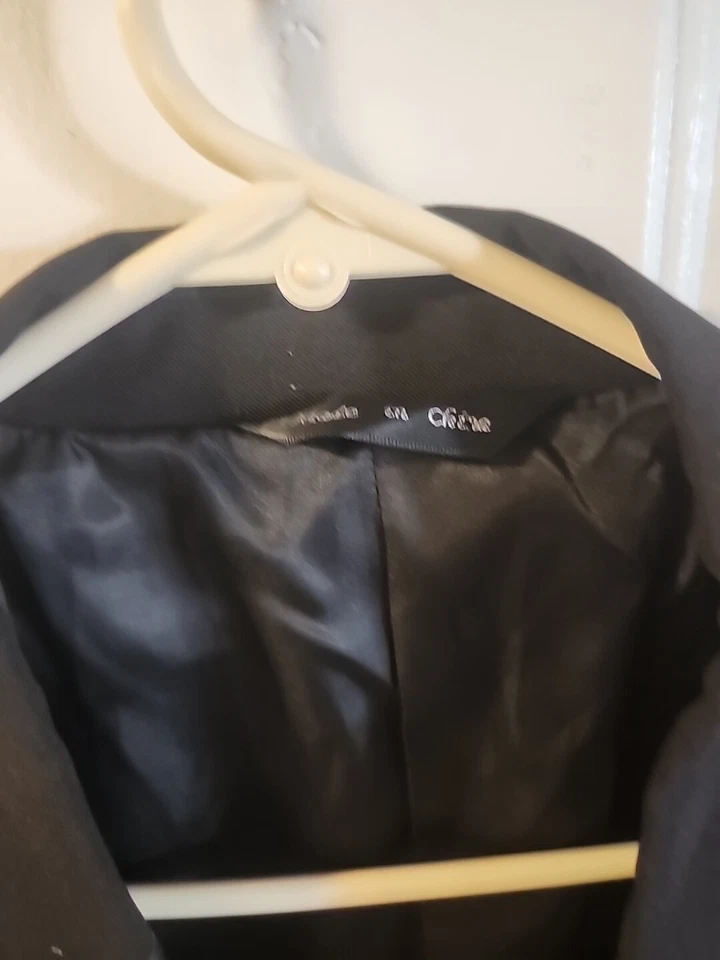 Formal Fashions Mens Size 48R Suit Jacket Blazer Black One Button Notch - Image 4 of 4