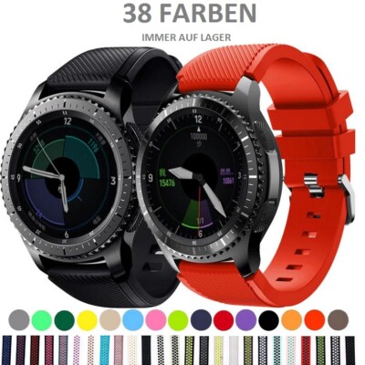 Armband für Samsung Galaxy Watch 46mm 45mm Gear S3 Silikon Sport