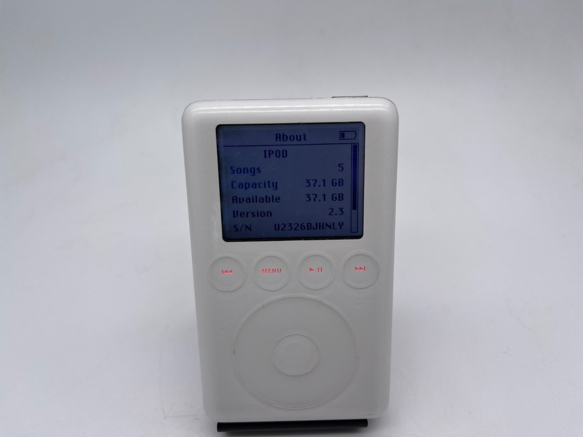 Apple iPod Classic 第3世代 40GB Apple iPod Classic 3rd Generation White 40GB A1040 FULLY