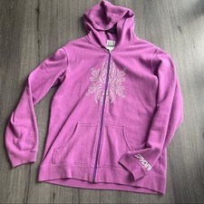 Spyder Purple Zipper Hoodie Size Kids XL Unisex