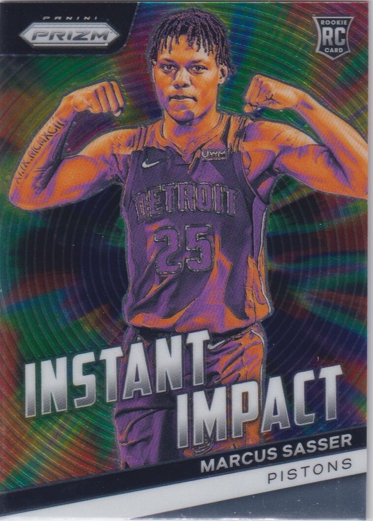 2023-24 Panini Prizm #22 Marcus Sasser Instant Impact Rookie Pistons