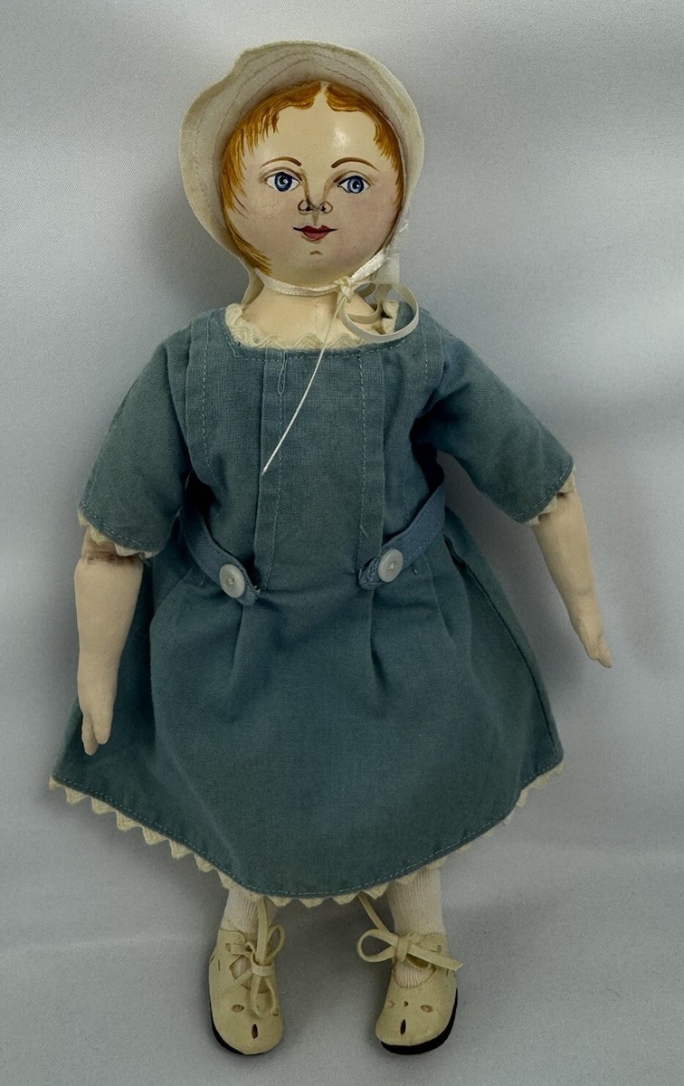 Cindy Ribet Maggie Bessie Style 10 1/2” Moravian Cloth Doll Cindy Ribet Maggie Bessie Style 10 1/2” Moravian Cloth Doll