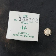 NOS Hamilton Watch Crown Part #184102 New Old Stock Genuine Watchmakers (C1D5)