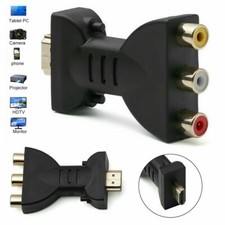 Quality AV Audio Video Adapter Converter HDMI Male to 3RCA TV Computer PC Camera