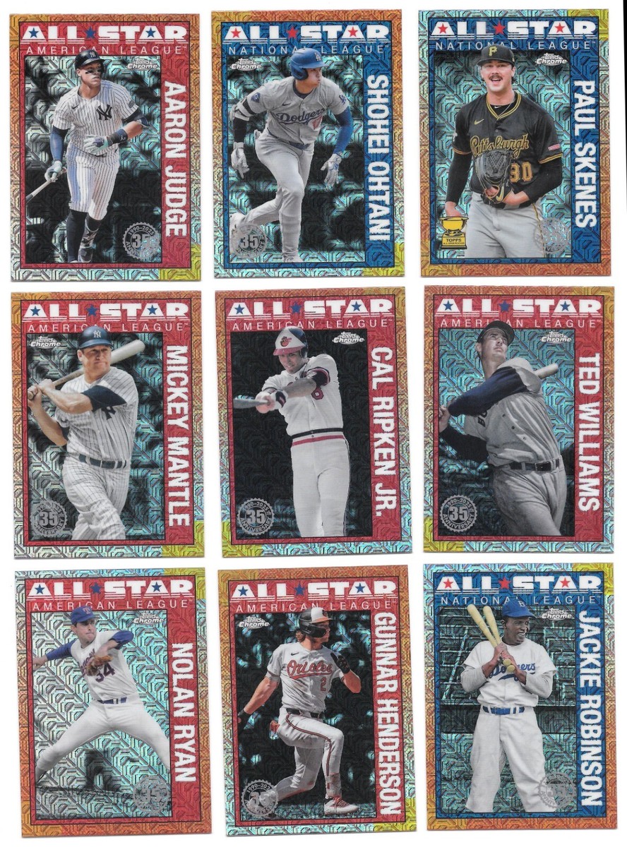 2025 Topps Series 2 1990 Topps Chrome All-Star Baseball Silver