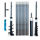 Hand auger 4-3/4″ + 7″ / 33ft + Bailer / MEGA KIT / water well / drilling drill