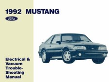 1992 Ford Mustang Electrical Vacuum Troubleshooting Procedure Service Manual