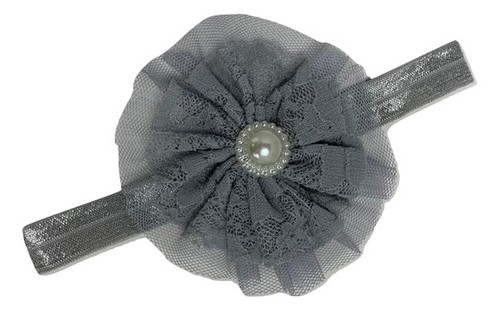BabyGirl flower floral elastic headband pearl accessory 12 colours head band 061 - Picture 15 of 15