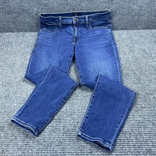 J. Crew Women's Size 30 Mid-Rise Straight Dark Wash Jeans