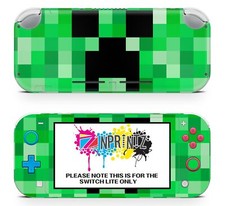 GREEN PIXELS NINTENDO SWITCH LITE Skin Decal Vinyl Console Wrap
