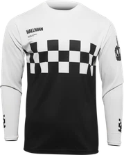 Thor 22 Hallman Differ Cheq Jersey 3XL Black/White 2910-6608