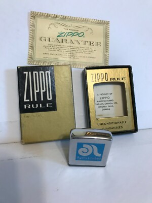 VINTAGE ZIPPO Ryers Limited  TAPE MEASURE RULE