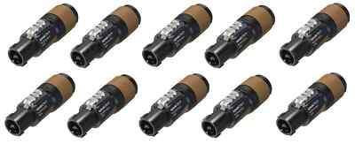 10 Pack- Genuine Neutrik NL2FXX-W-S 2-Pole SpeakOn Cable Mount Speaker Connector