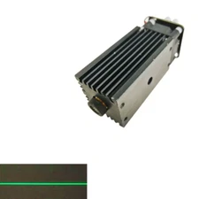 Focusable 520nm 300mw Green Line Light Warning Laser Diode Module DC12V