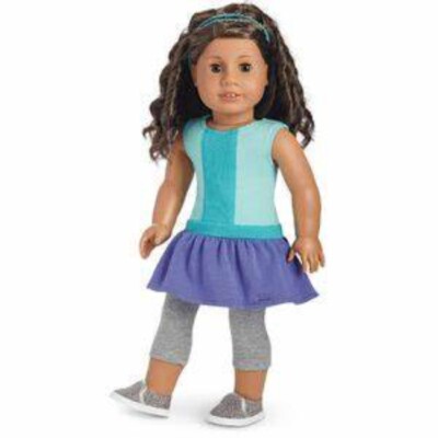 American Girl Color Block Dress For Dolls (outft comes w/ leggings) Retired NIP