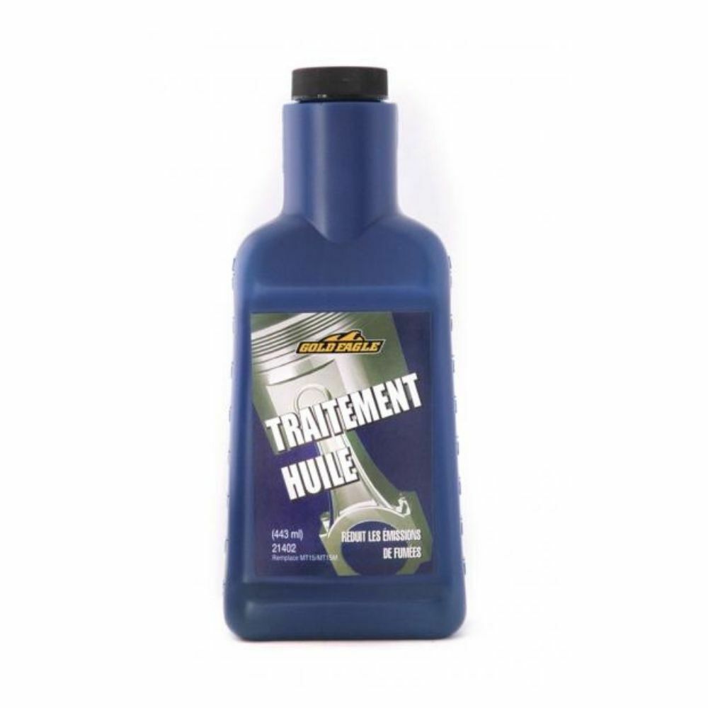 Traitement huile moteur Gold-Eagle 443ml anti fumée pour véhicule diesel et essence