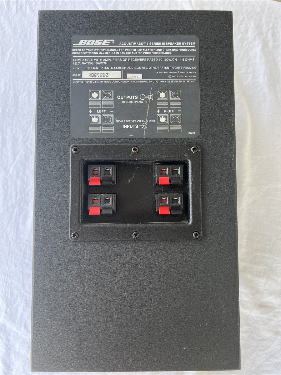 Bose Acoustimass Bose Acoustimass 10 Series Iv Setup Bose