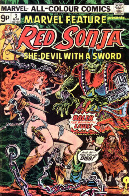Marvel Feature (1975) #   3 UK Price (6.5-FN+) Red Sonja 1976