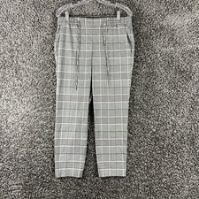 Banana Republic Hayden Black White Plaid Pants Women’s S
