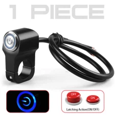 US Motorcycle 7/8" Handlebar Headlight Fog Light Switch On/Off LED Dirt Bike 12V
