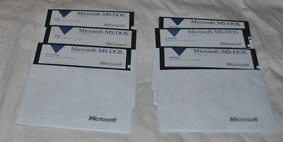 Microsoft MS-DOS Operating System Version 5.0 5.25'' Floppy Disk Installation!