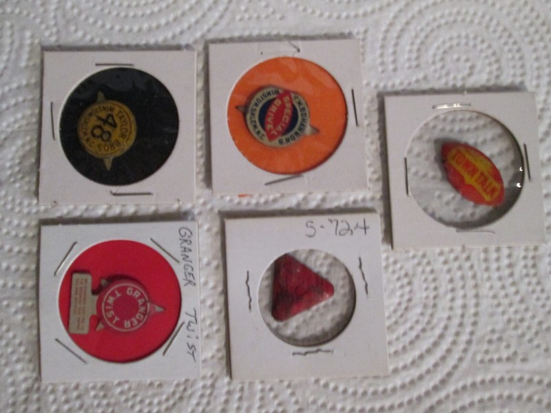 Lot of 5 Genuine Antique Tobacco Tags Early 1900's