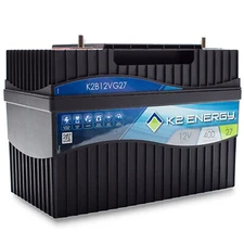 K2 ENERGY  HIGH CAPACITY K2B12VG27 12.8V 111Ahr LiFePO4 Rechargeable Battery