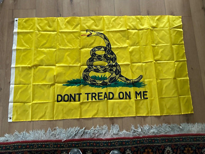New In Opened Original Packaging - ''Don't Tread On Me'' One Sided Flag  58'' X 34''