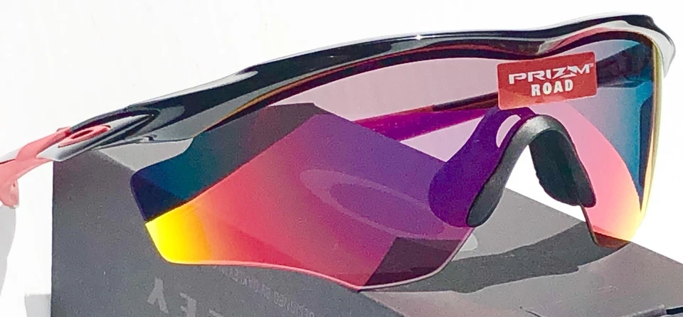 OAKLEY M2 BLACK w PRIZM Road Sport Baseball Bike XL Lens Sunglass 9343-08 w CASE - Image 3 of 4