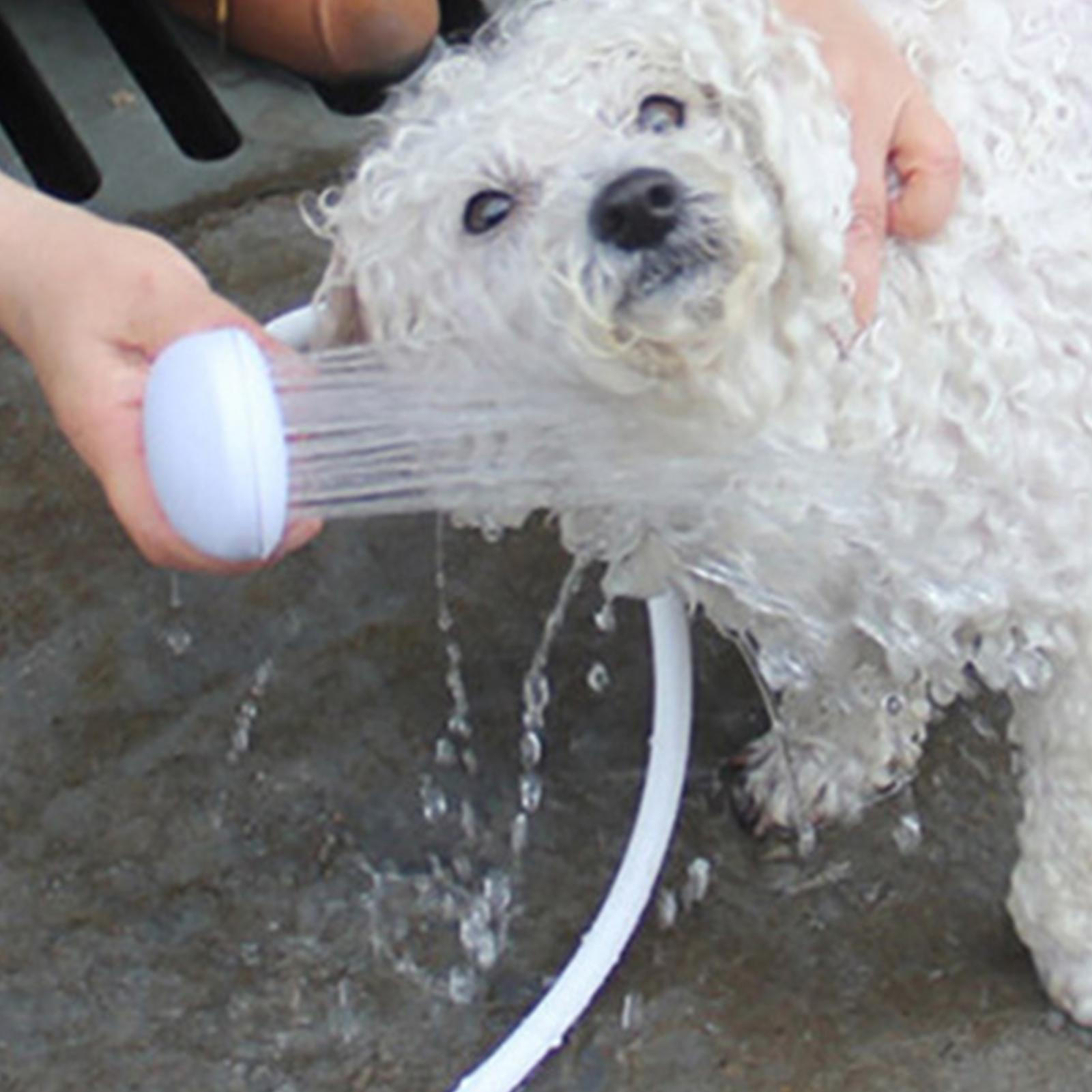 Portable Dog Bath Spray Hose Attachment for Indoor Pet Washing
