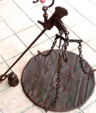 ANTICA BILANCIA STADERA- P.  PENSO  10 KG.- IN FERRO-VINTAGE-D'EPOCA-USATA