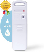 Wireless Indoor Outdoor Temperature and Humidity Sensor with A-B-C Switch
