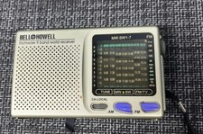 Bell Howell 9 Band World Receiver Radio MW.SW1-7 Portable AM/FM/TV/MW/SW WORKS