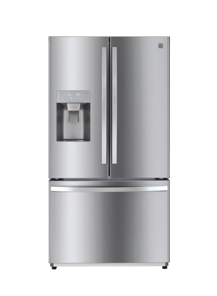 Refrigerador Kenmore 26,1 pies cúbicos puerta francesa acero inoxidable blanco, nuevo  Foto 2 de 4