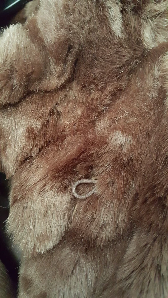 Vintage Women Faux Mink Coat - Size S - Image 3 of 4