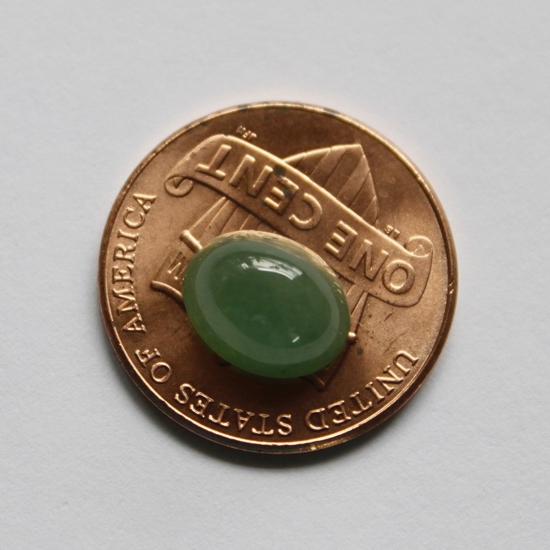 Certified Natural Grade A Untreated Icy Green Jadeite JADE Oval