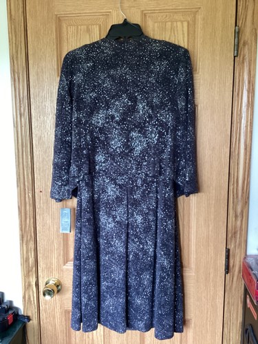 Alex Evenings Womens Size 14 Dress & Jacket Set - Dark Gray w/Glitter - NEW - Picture 6 of 10