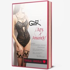 Gatta Devilia-Angelia stockings with exquisite image of naked woman 20 Den Black