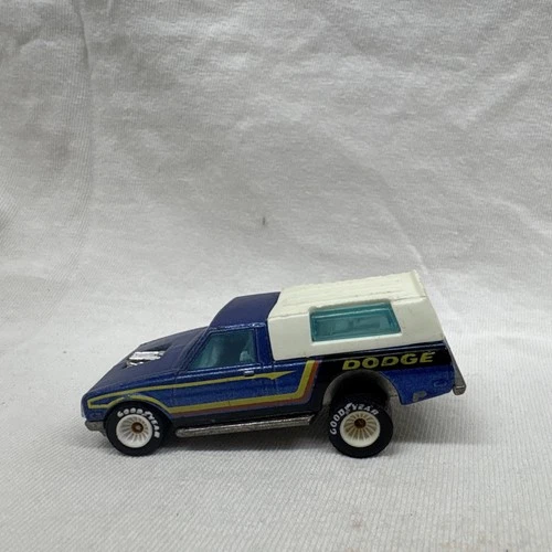 Vintage Hot Wheels Dodge D-50 Diecast Pickup Truck Blue White 1979