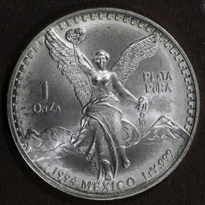 1994-Mo Mexico 1 oz SiIver Libertad Onza -BU (.999) Fast Delivery