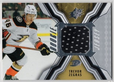 2021 2021-22 SPx Rookie Jerseys #RJTZ Trevor Zegras Anaheim Ducks