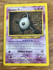 Vintage Unown X [X]  Neo Destiny Unlimited NM 30/105 Pokemon WOTC on eBay