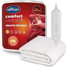 Image of Silentnight Double Bed Heated Electric Blanket Comfort Control With Easy Strap