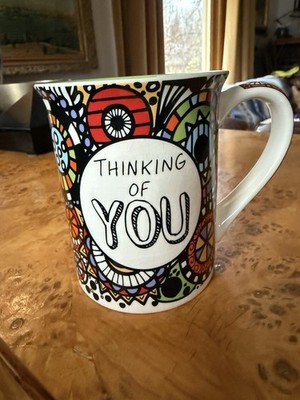Lorrie Veasey Mug Thinking Of You, Warm Wishes Happy Thoughts 