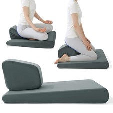 Adjustable Meditation Cushion Set, Thickened Foam Yoga Pillow for Floor Sitti...