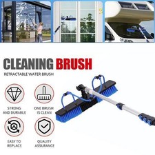 5 Metre Water Hose Fed Window Cleaning Pole Telescopic Cleaner Brush Kit UK